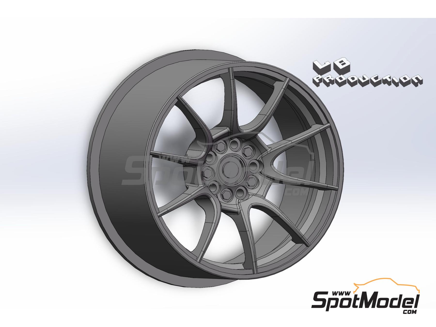 LB Production LBTK04: Rims 1/24 scale - ATS DTC - for LB